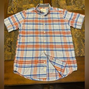 Weatherproof button down short sleeve men’s shirt size M